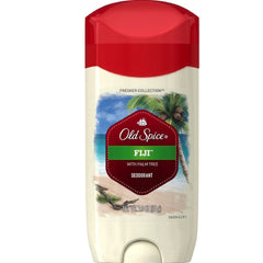 Old Spice Fiji Déodorant emballage avant, met en valeur le design et la fraîcheur