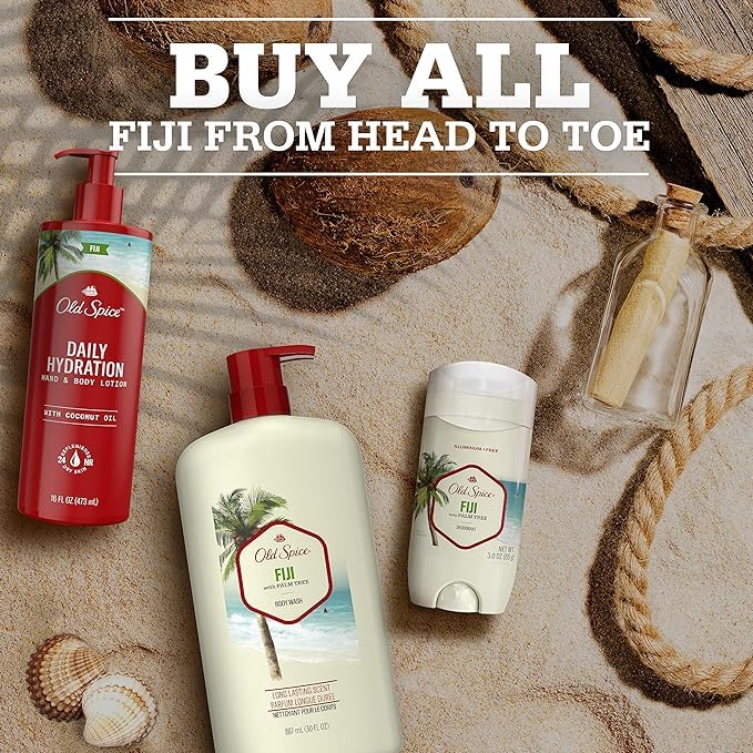 Old Spice Fiji Dry Spray, lot de 3 en format pratique.