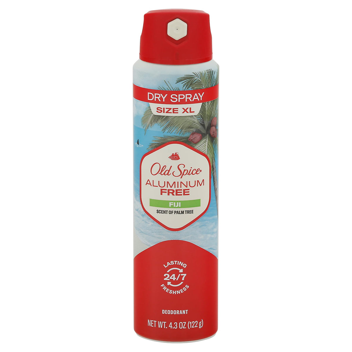 Old Spice Fiji Déodorant XL sans aluminium, aérosol frais et longue durée