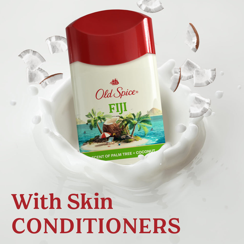 Old Spice Fiji, format 3 bâtons, solution pratique pour voyage.