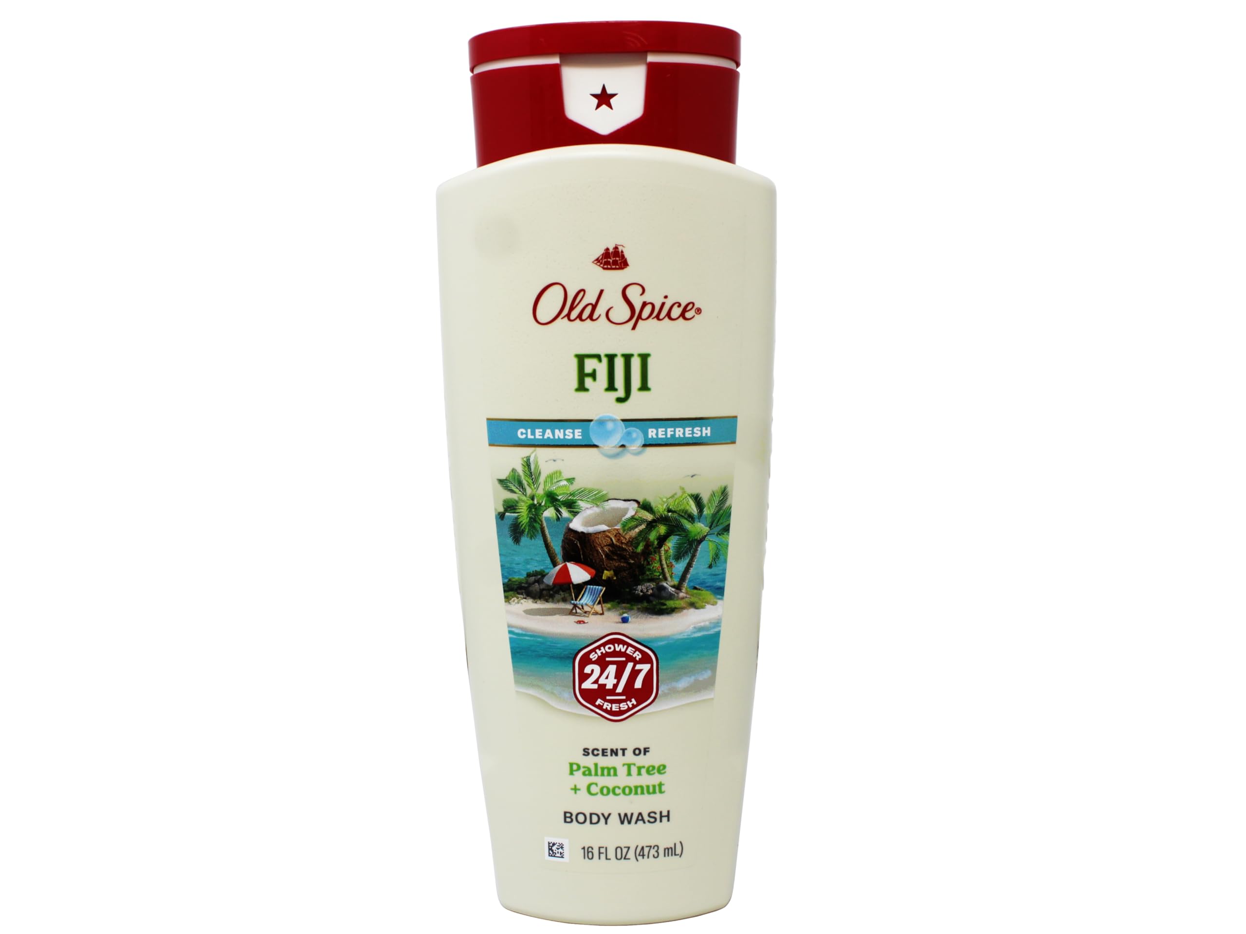 Old Spice Fiji parfum palmiers tropicaux, senteur évoquant une escapade tropicale.
