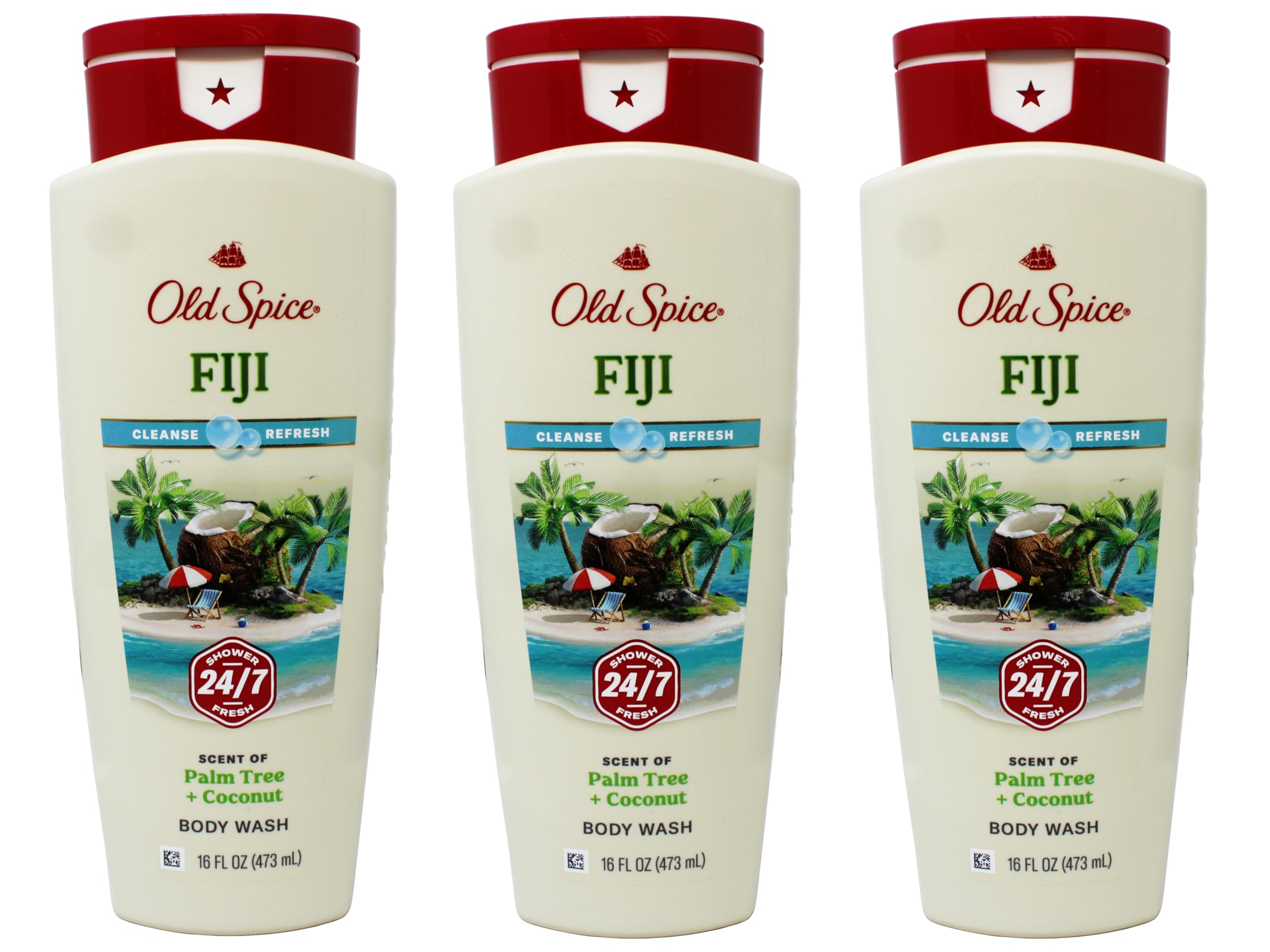 Old Spice Fiji trio promotionnel, soin quotidien pratique et économique