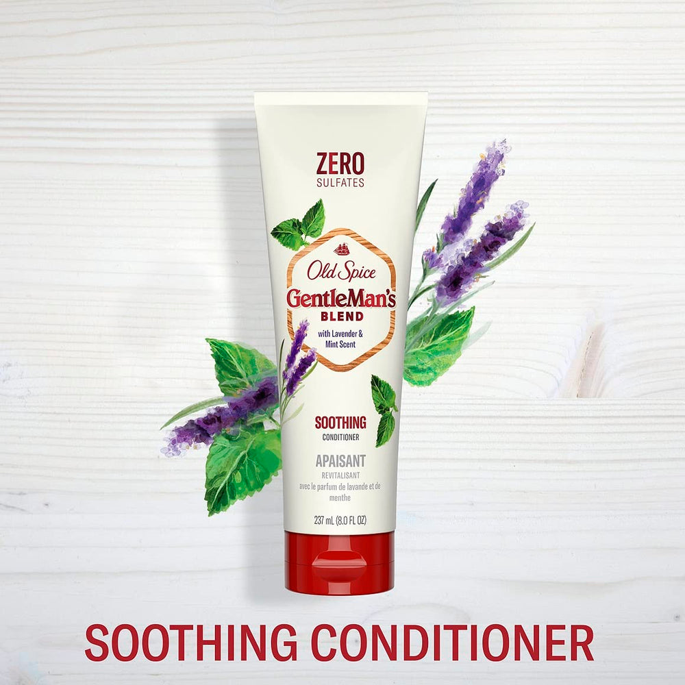 Old Spice Formule sans sulfates, étiquette lisible sur le flacon.