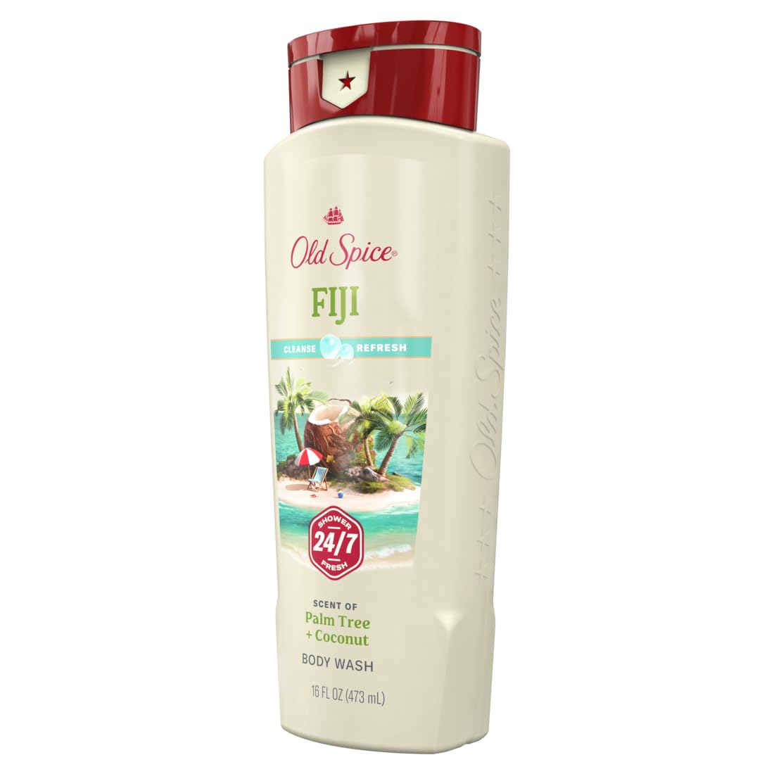 Mousse lavante Old Spice Fiji: texture riche nettoyante, ideale apres entrainement