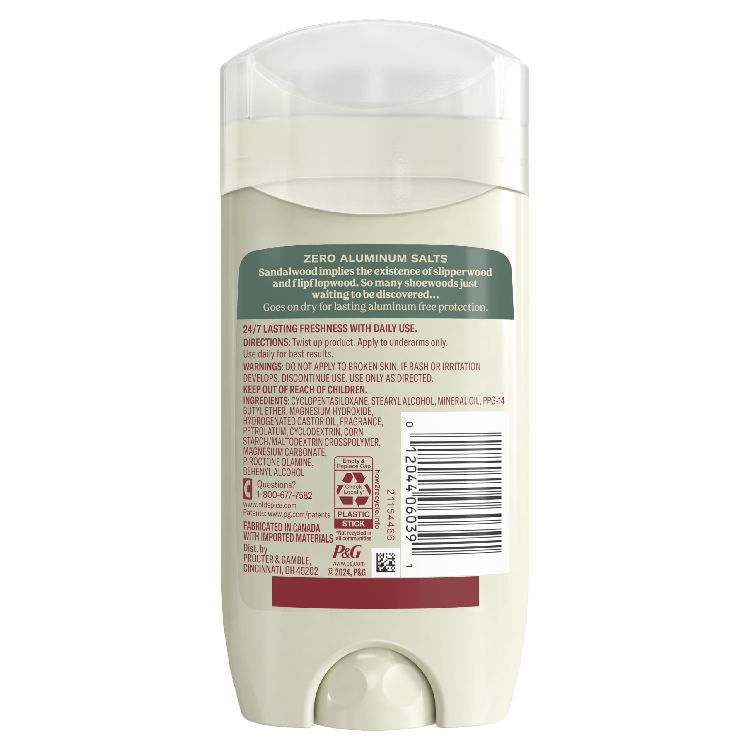 Old Spice Gentleman's Blend déodorant, design pratique et usage quotidien confortable.