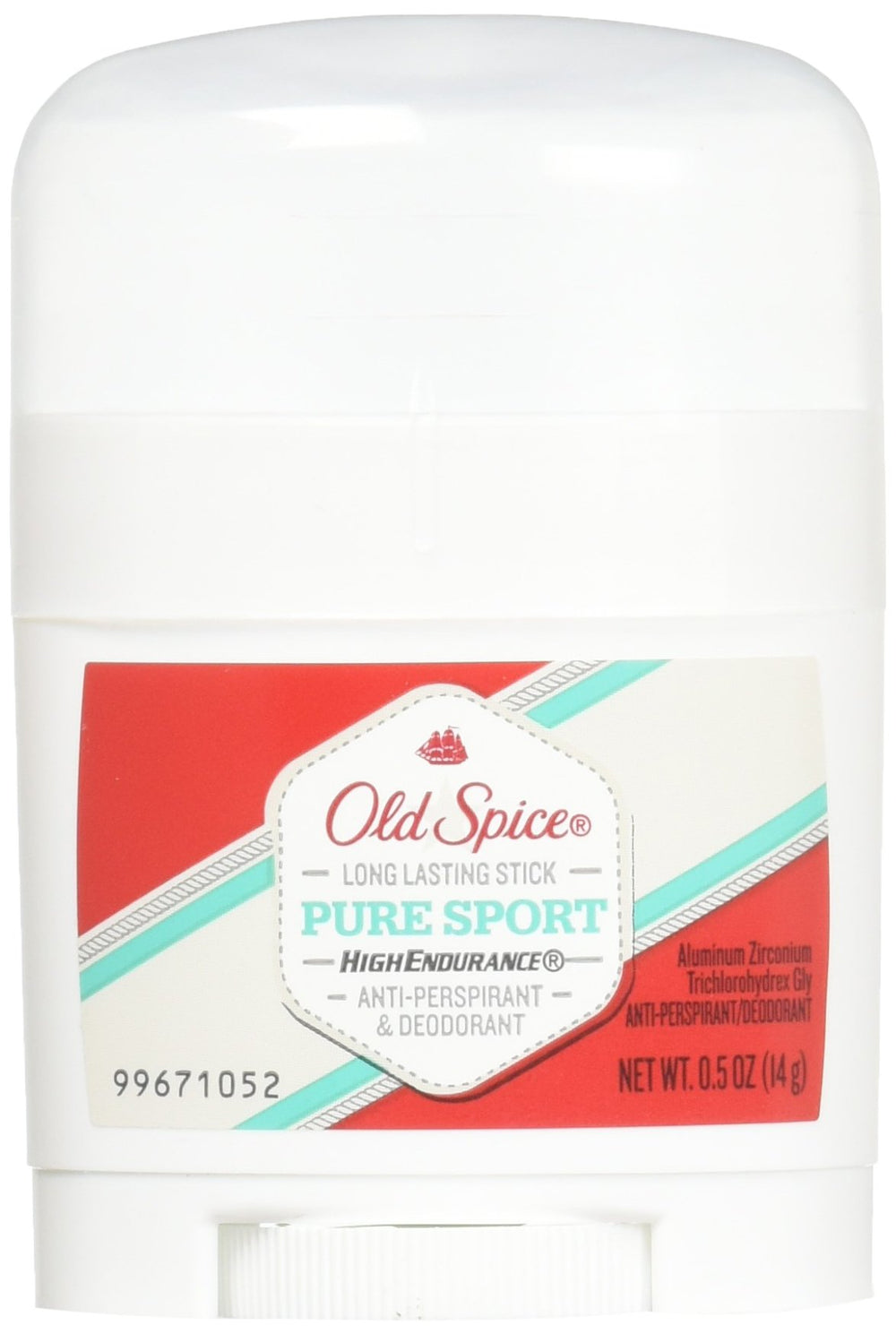 Old Spice High Endurance déodorant Pur Sport en format stick, fraîcheur durable.