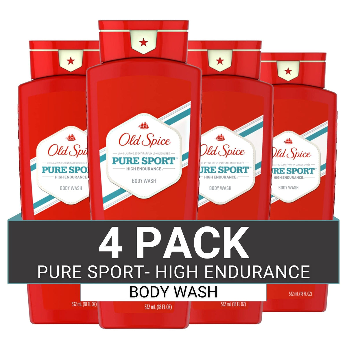 Old Spice High Endurance: gel douche pour homme, mousse riche et parfum durable.