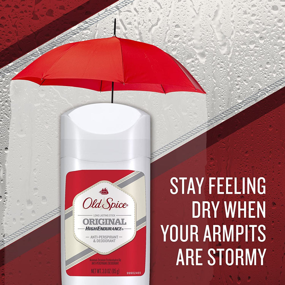 Old Spice High Endurance, absence de traces blanches sur les vêtements.