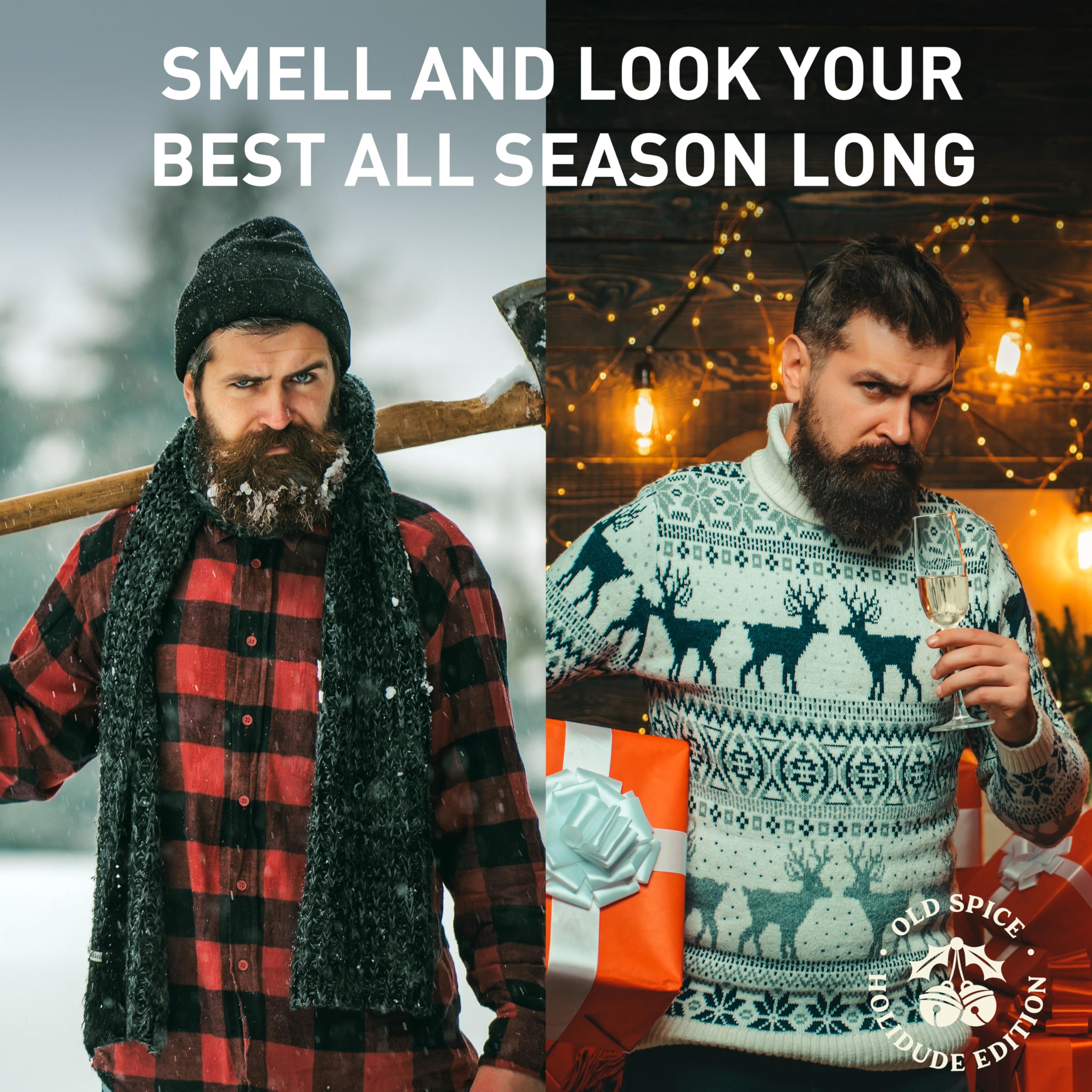 Old Spice Holidude - Emballage Jacked Frost, fraîcheur mentholée