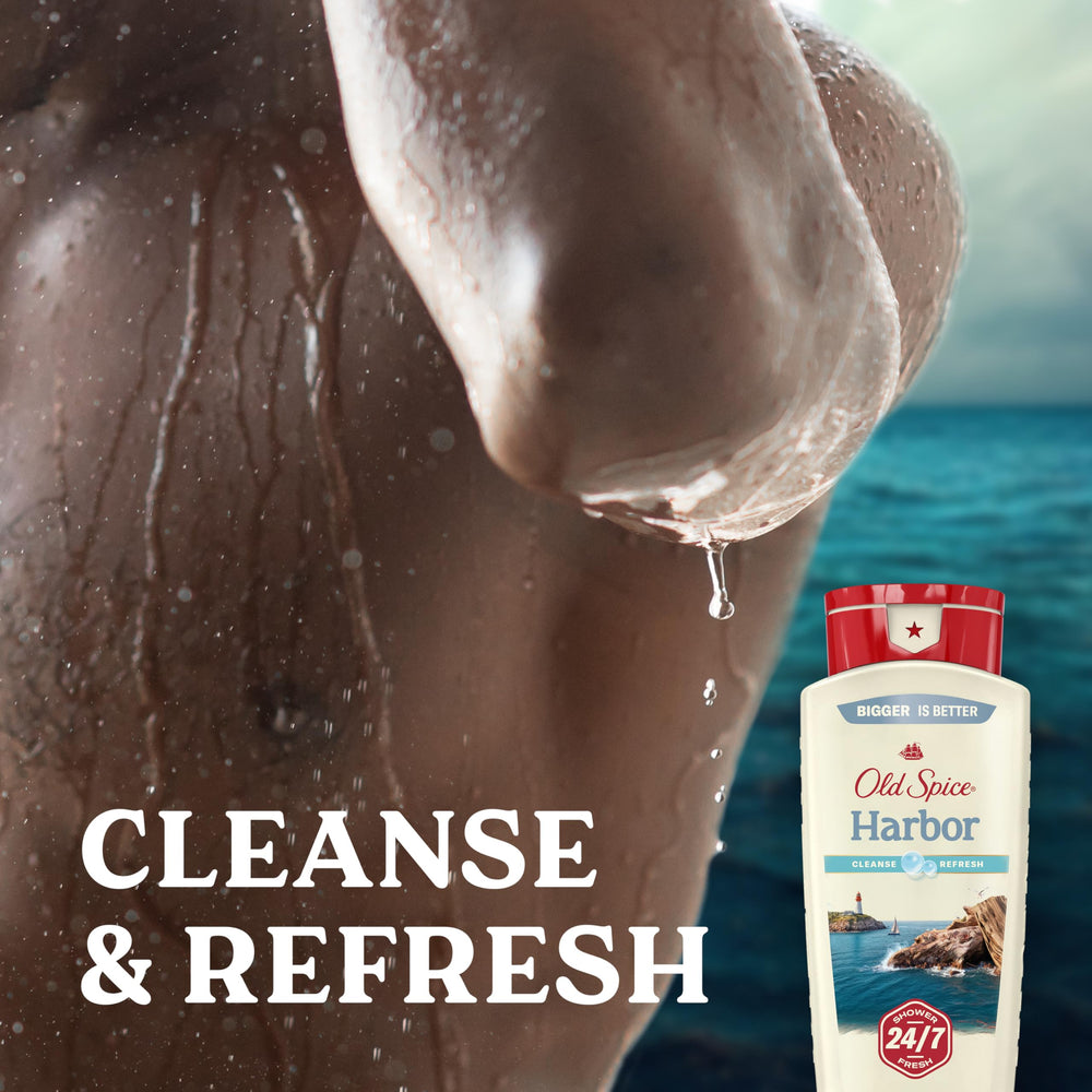 Old Spice mousse douce lavage corporel, sensation agréable