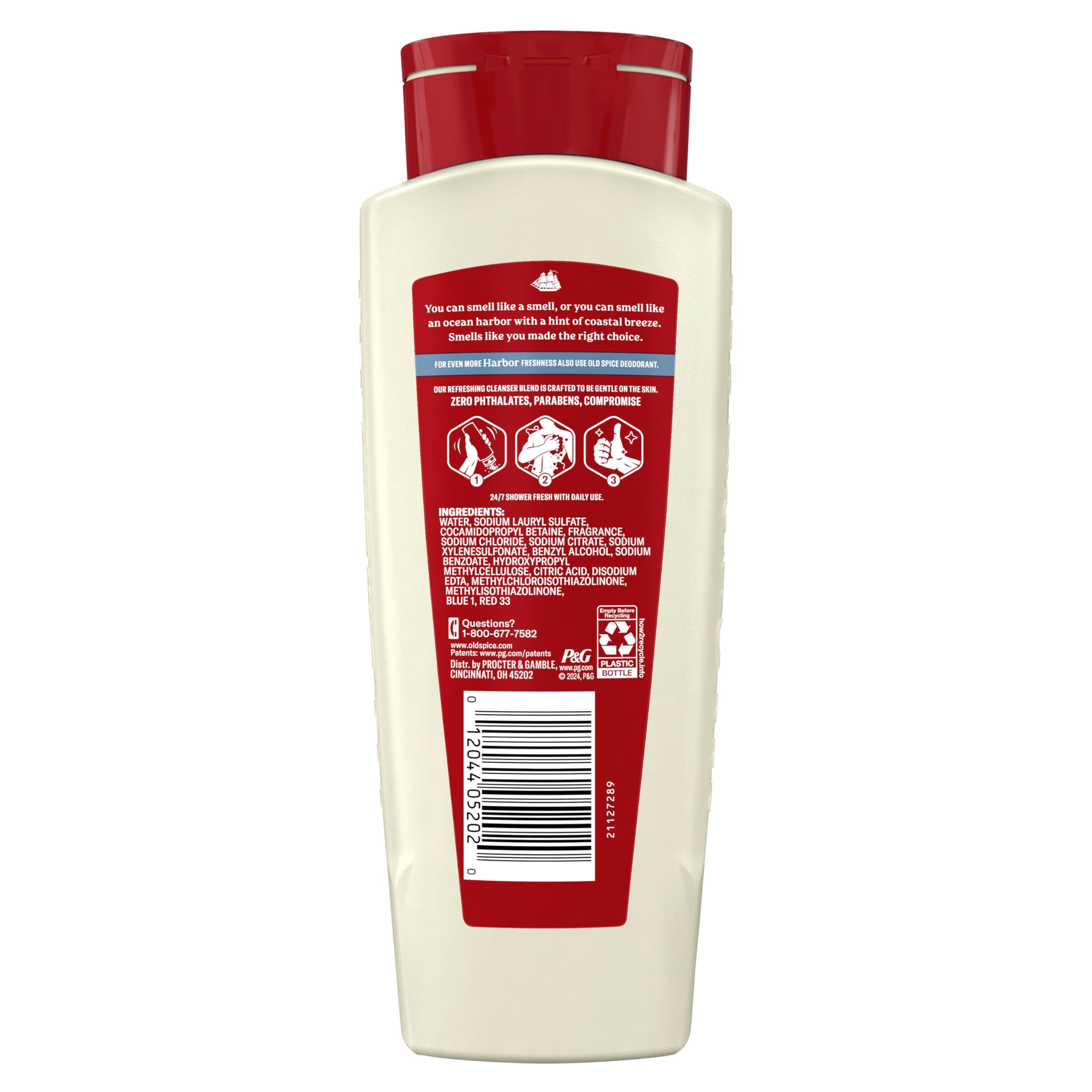 Old Spice rituel quotidien : gel douche pour peau propre