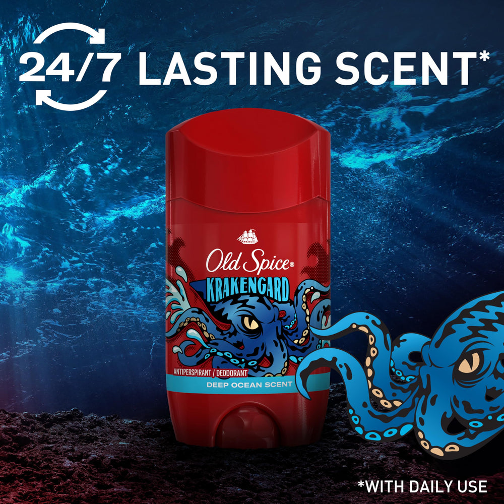 Old Spice Krakengard lot de 6 déodorants, solution pratique et économique.