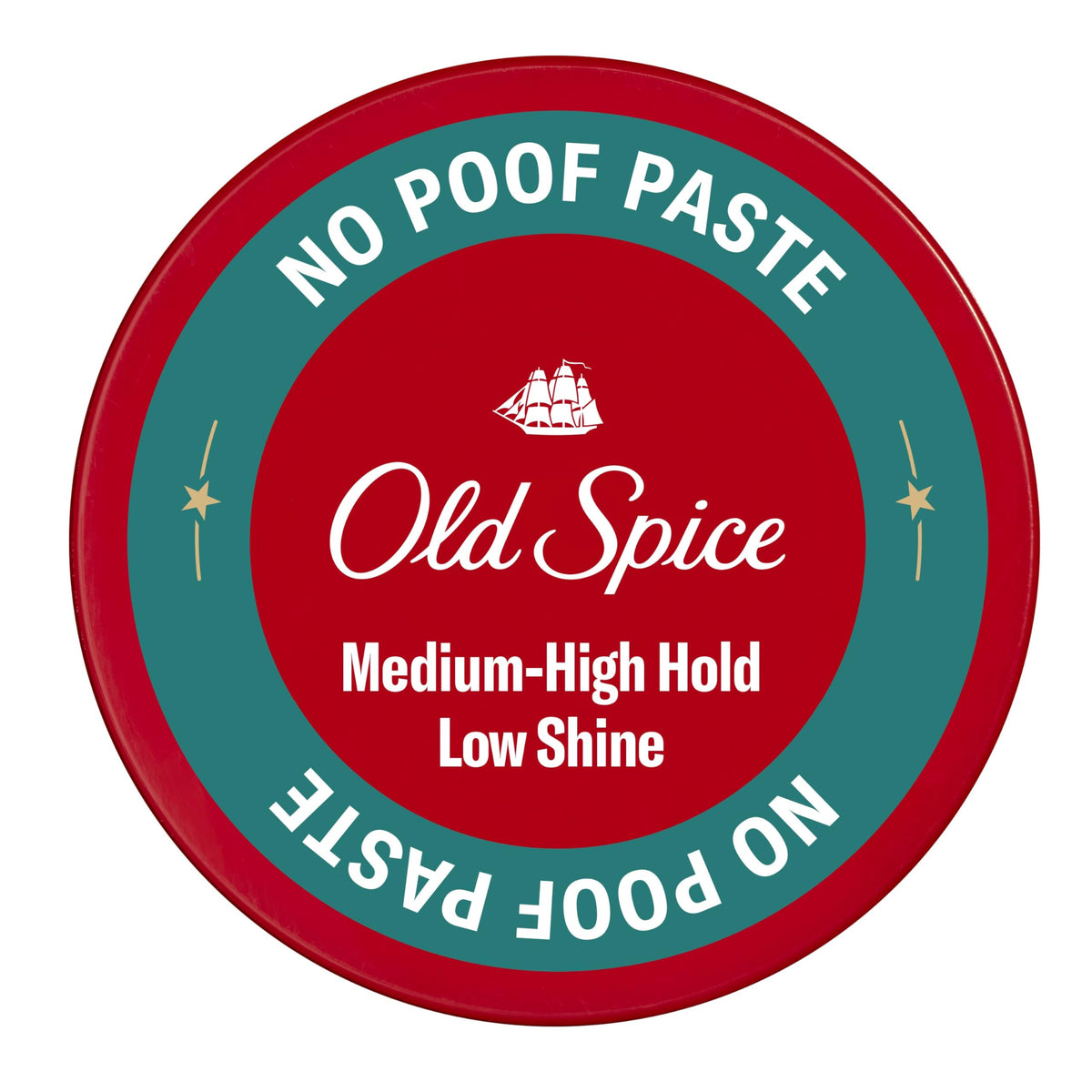 Old Spice No-Poof Paste – bouteille prête au coiffage durable.