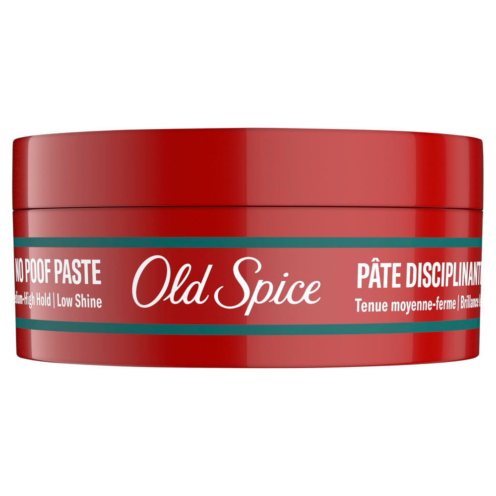 Ambiance barber shop associée à Old Spice No-Poof Paste.
