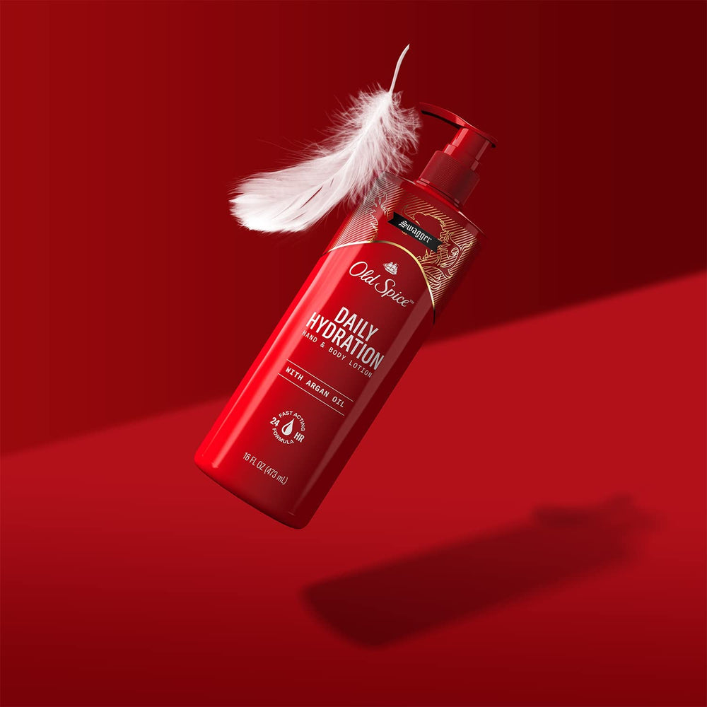 Emballage Lot de quatre bouteilles Old Spice pour usage quotidien.