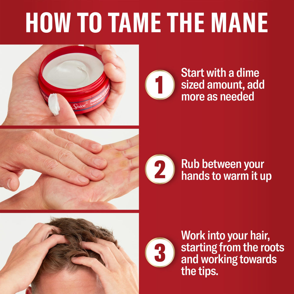 Old Spice Pomade – résultat inspiré par les barbiers pour un style professionnel.