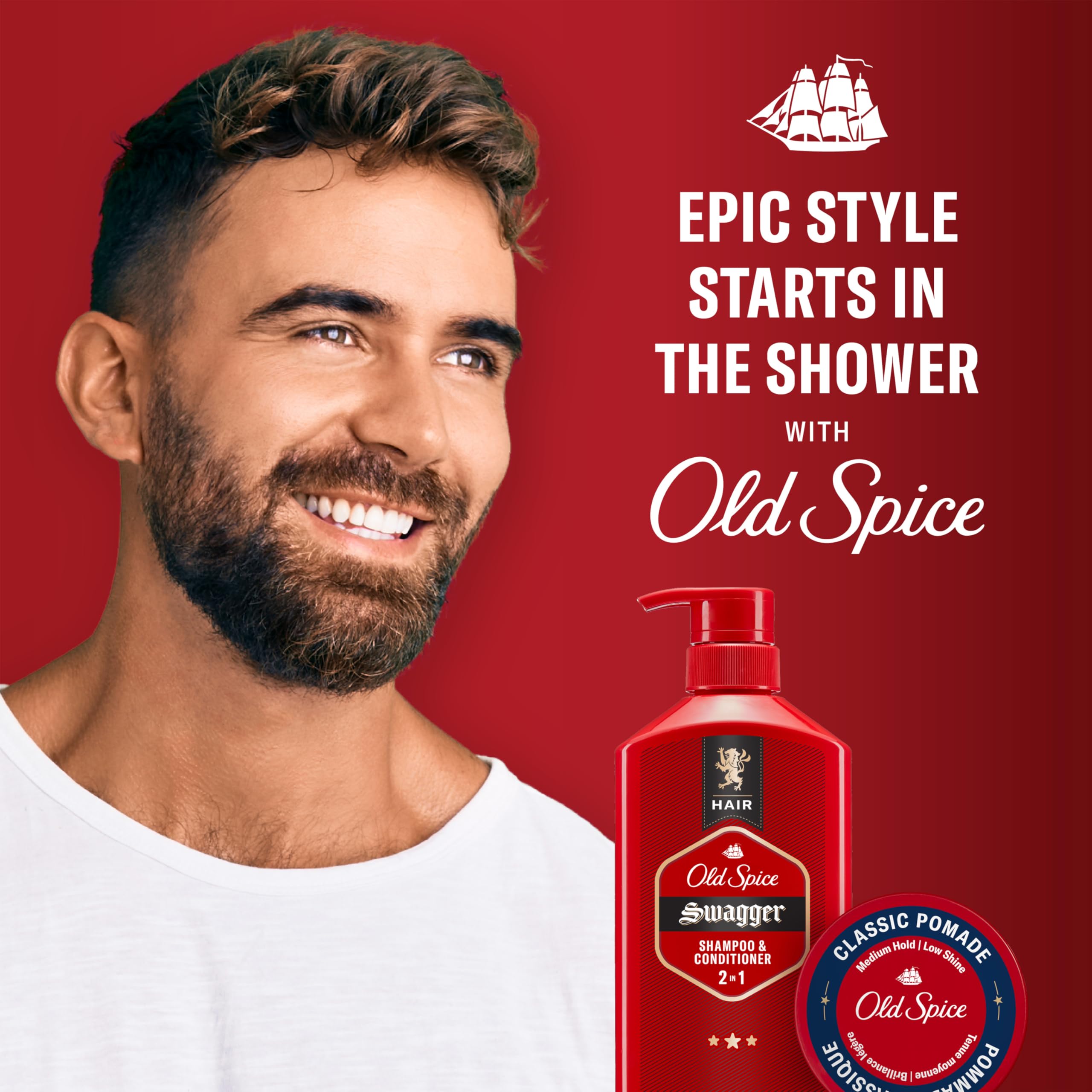 Old Spice Pomade – tenue durable sans brillance excessive.