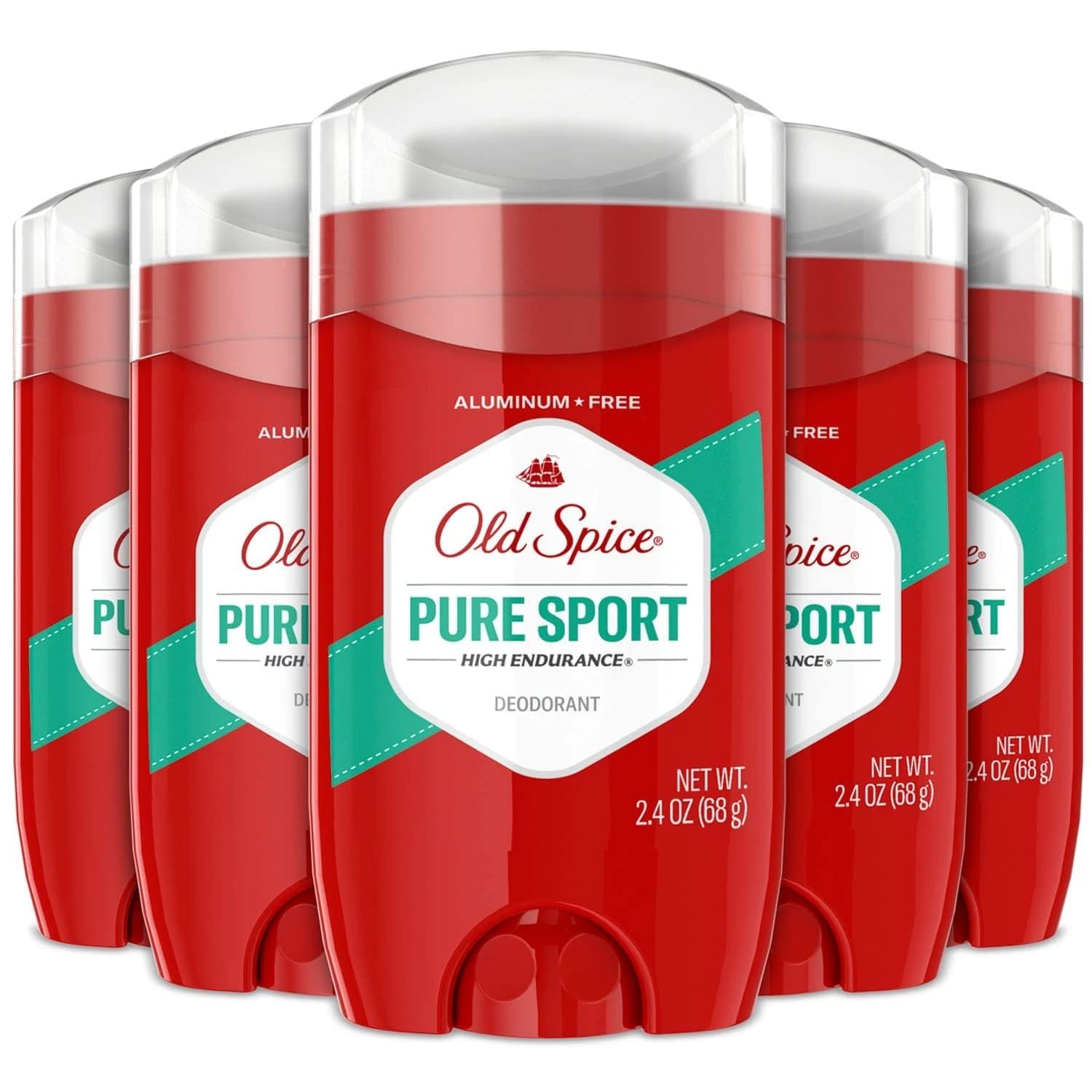 Old Spice Pure Sport déodorant bâton, texture lissante et fraîcheur adaptée à une activité physique.