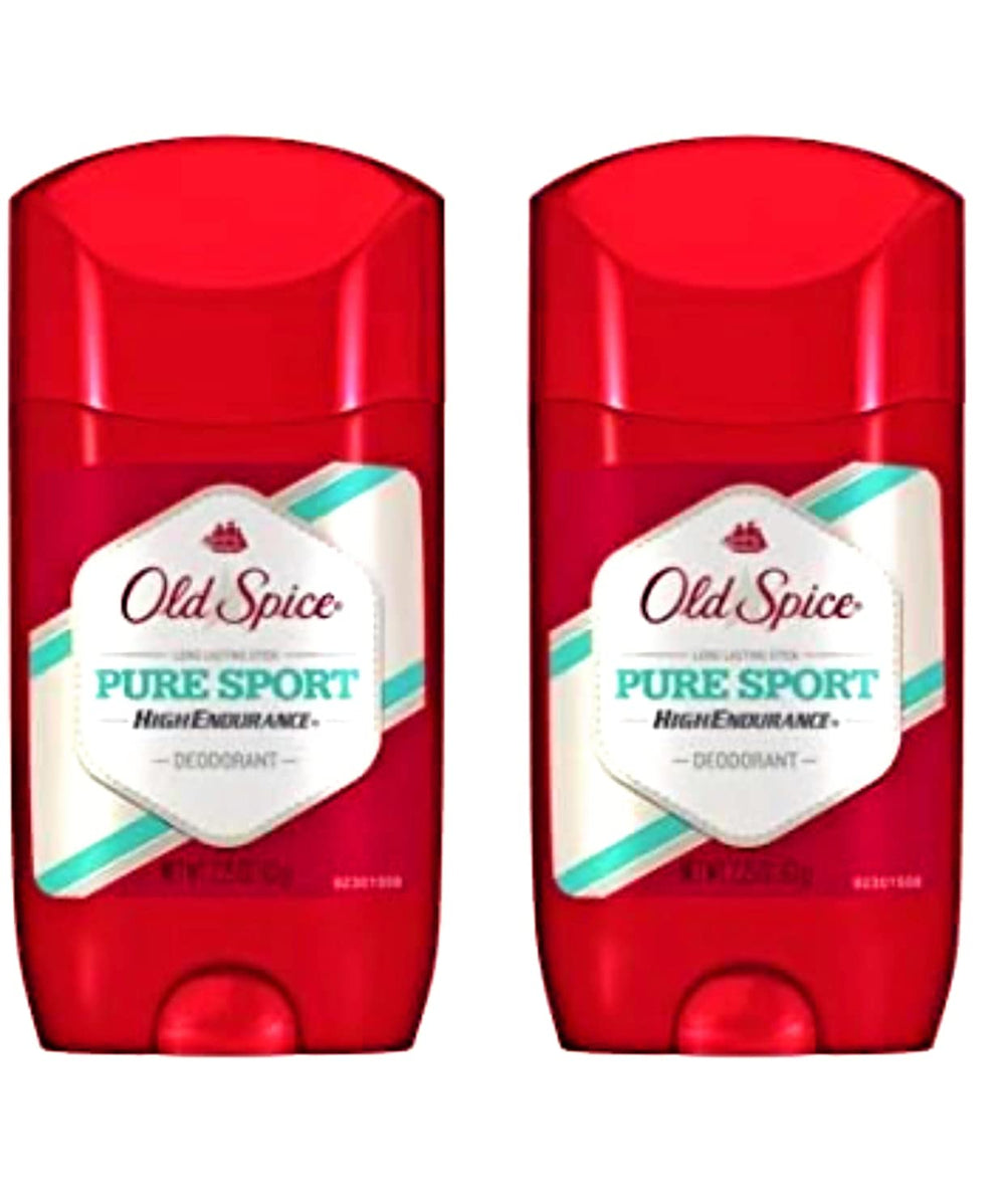 Old Spice Pure Sport Déodorant Solide, pack double, fraîcheur durable au quotidien.