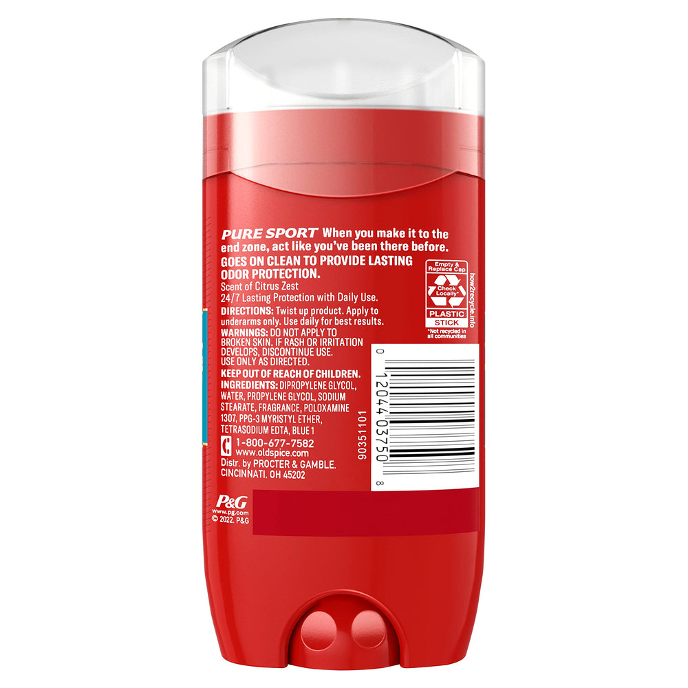 Rituel quotidien de fraîcheur durable avec Old Spice Pure Sport.