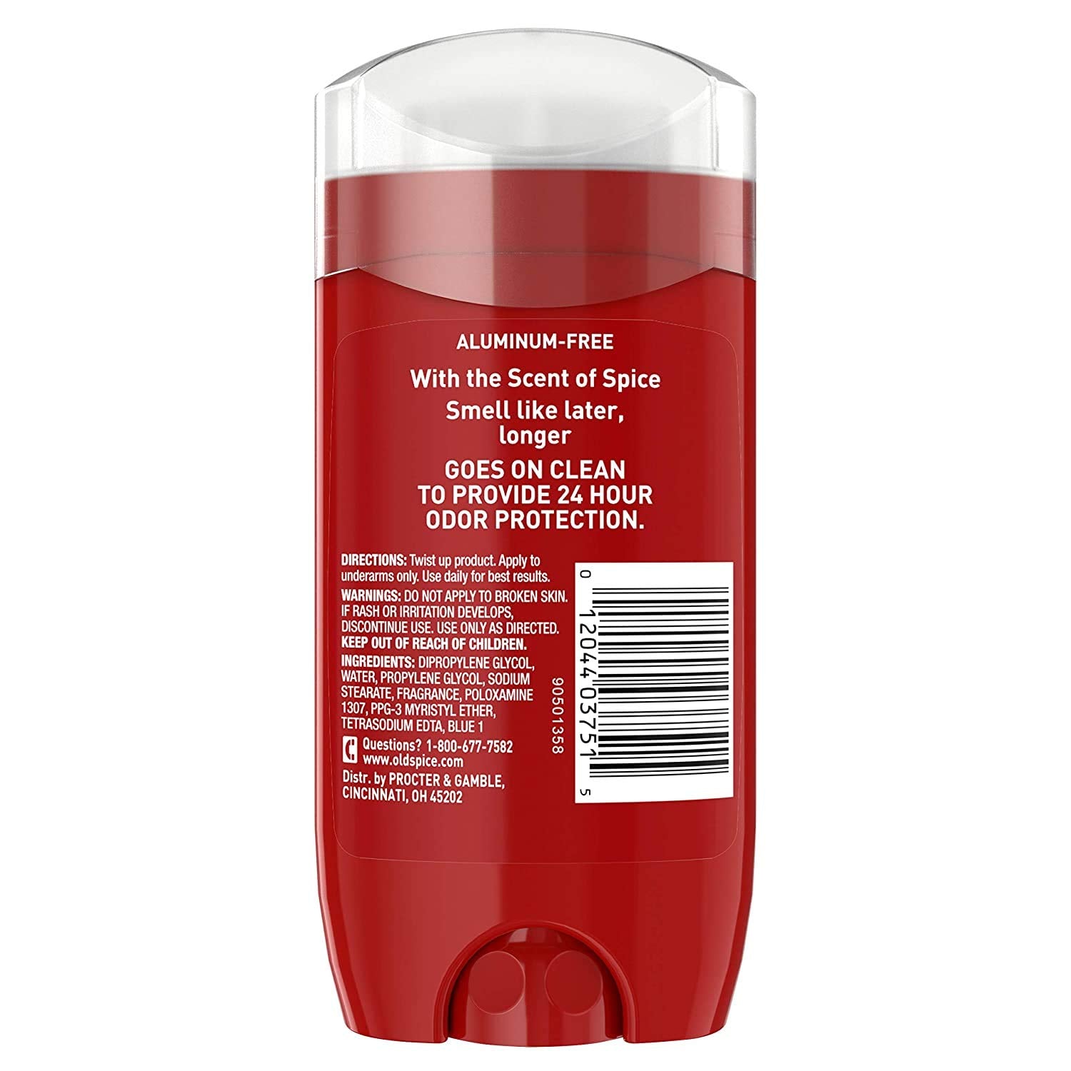 Old Spice Red Collection Emballage Rouge, présentation élégante prête à offrir.
