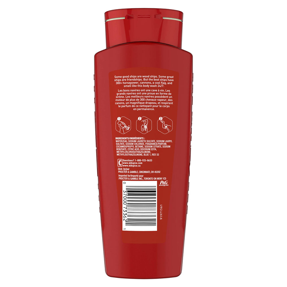 Old Spice Capitaine gel douche, texture crémeuse qui se rince facilement