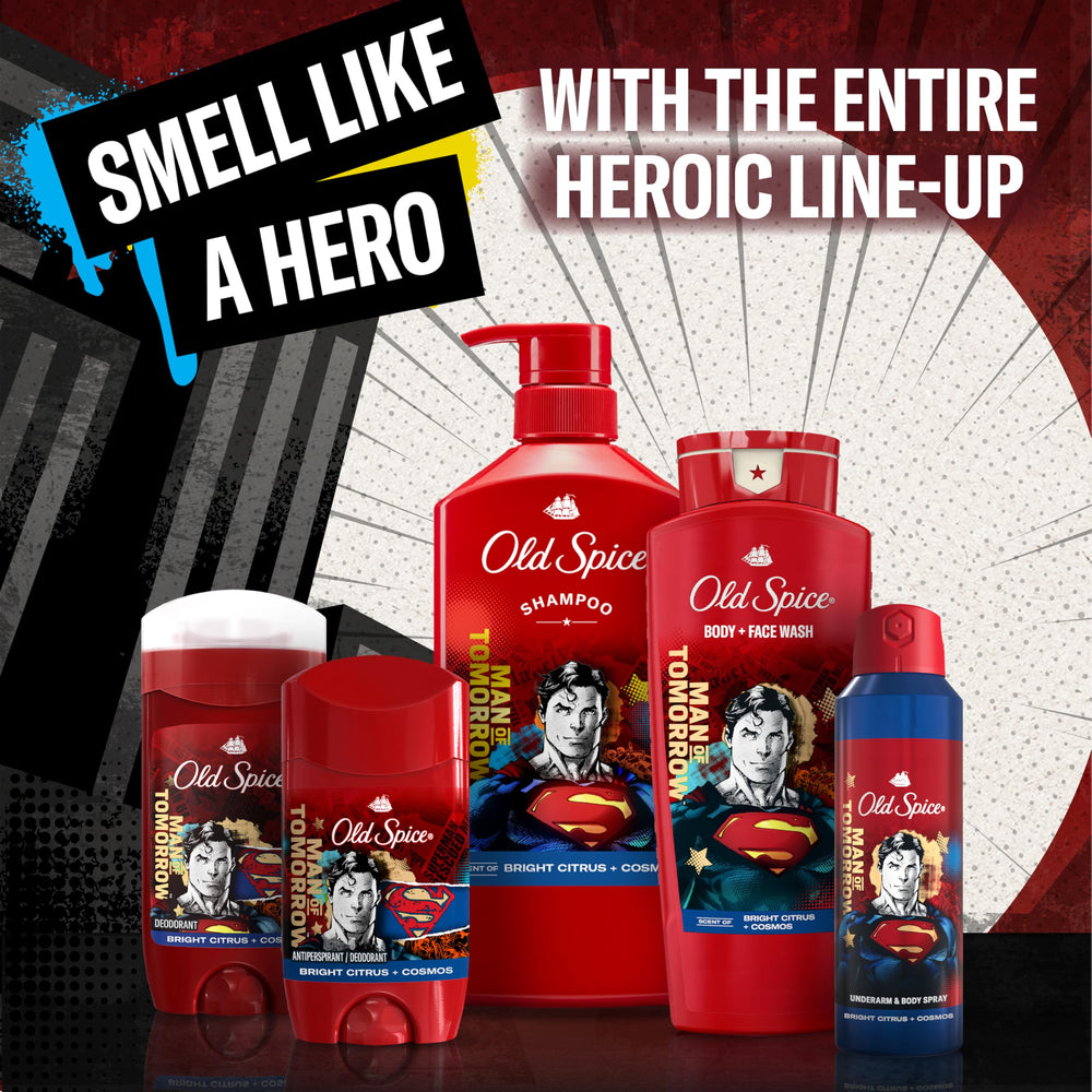 Old Spice Superman senteur héroïque après le sport, idéale.