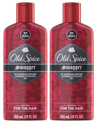 Old Spice Swagger 2 en 1 – flacon, soin rapide pour cheveux propres et faciles à coiffer
