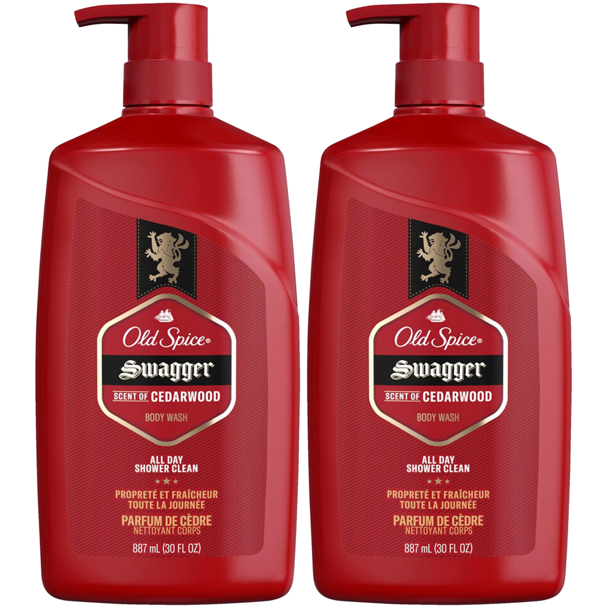 Old Spice Swagger—bouteille-pour, hydratation efficace et parfum citron-lime pour la douche.