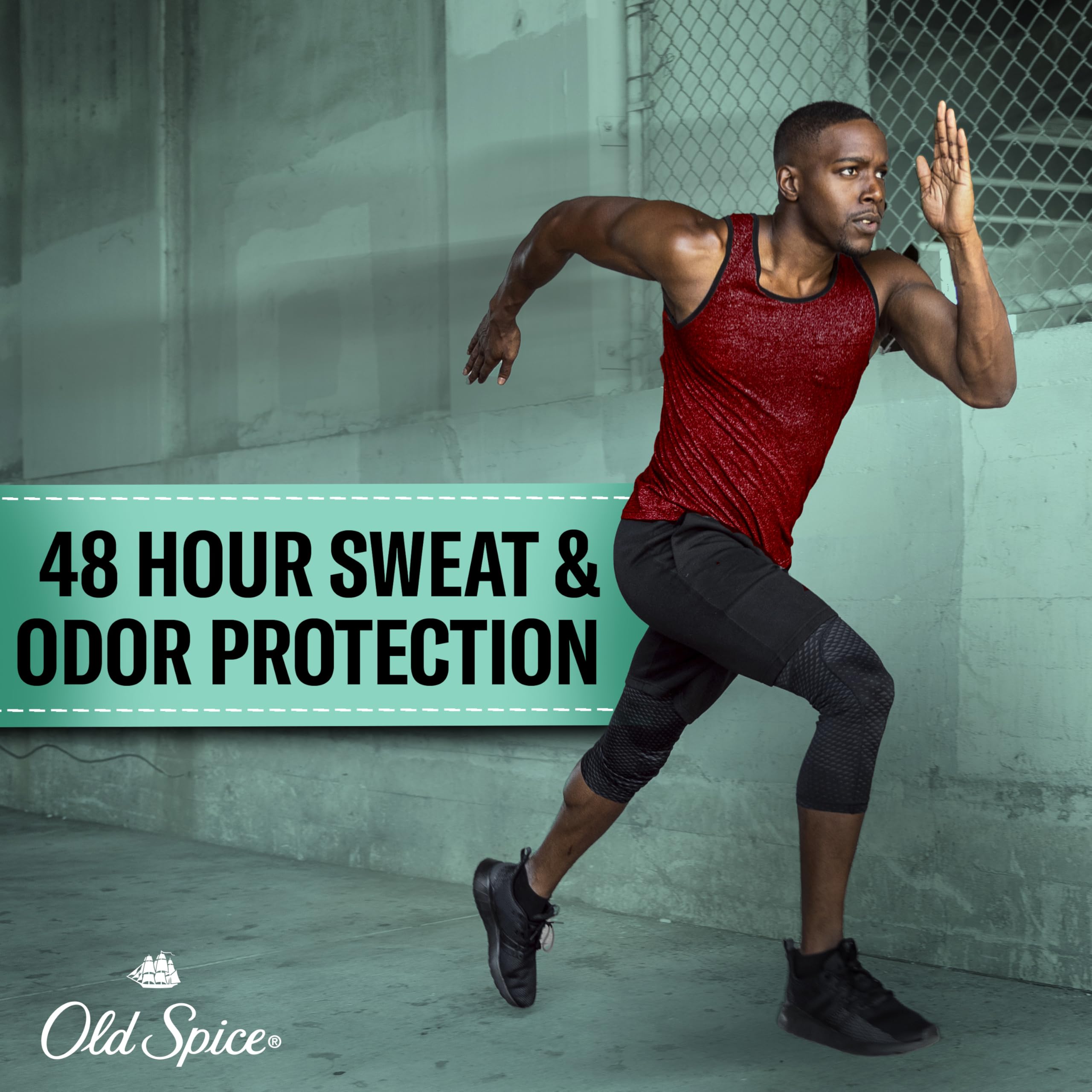 Old Spice Sweat Defense Soft Solid applying glide for smooth protection on skin.