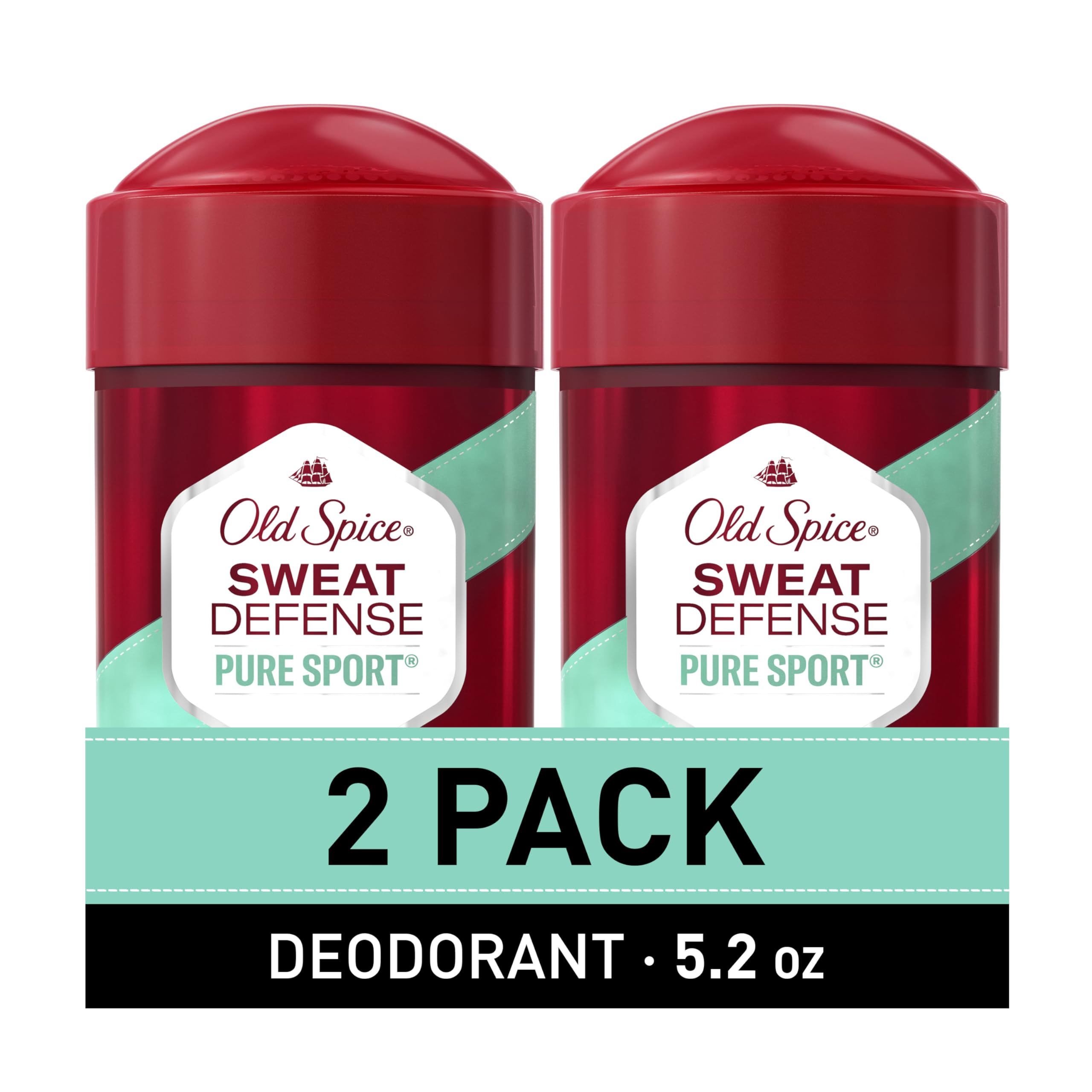 Old Spice Sweat Defense Soft Solid pack of 2 with lemon-lime scent for all-day freshness.