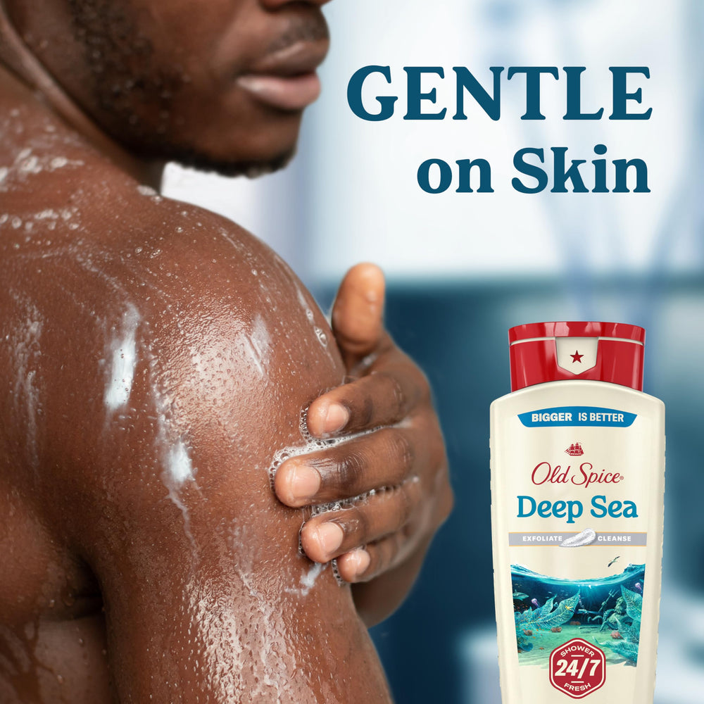 Texture de douche Old Spice qui lave en profondeur et purifie