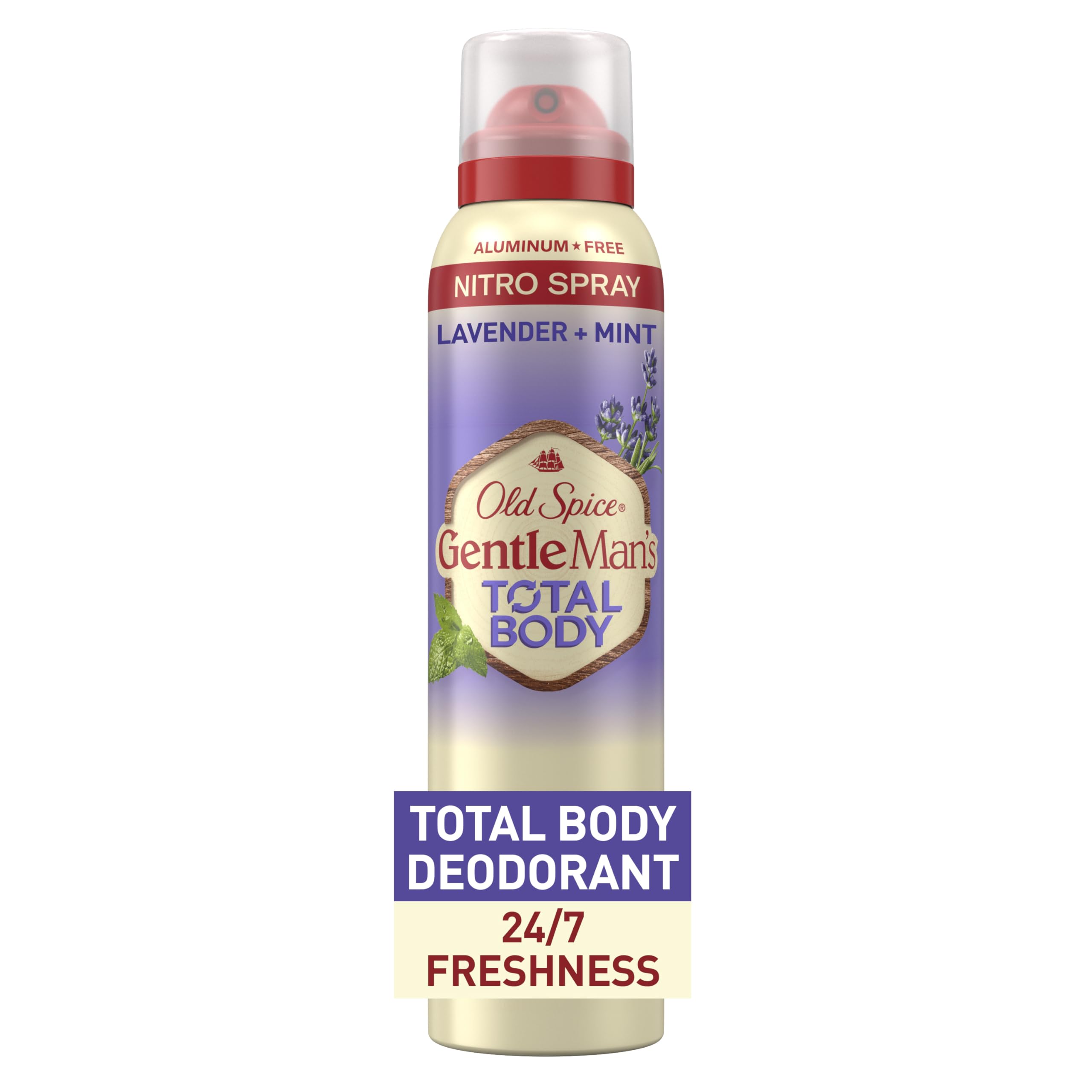Old Spice Total Body Déodorant – bouteille spray, usage universel sur tout le corps