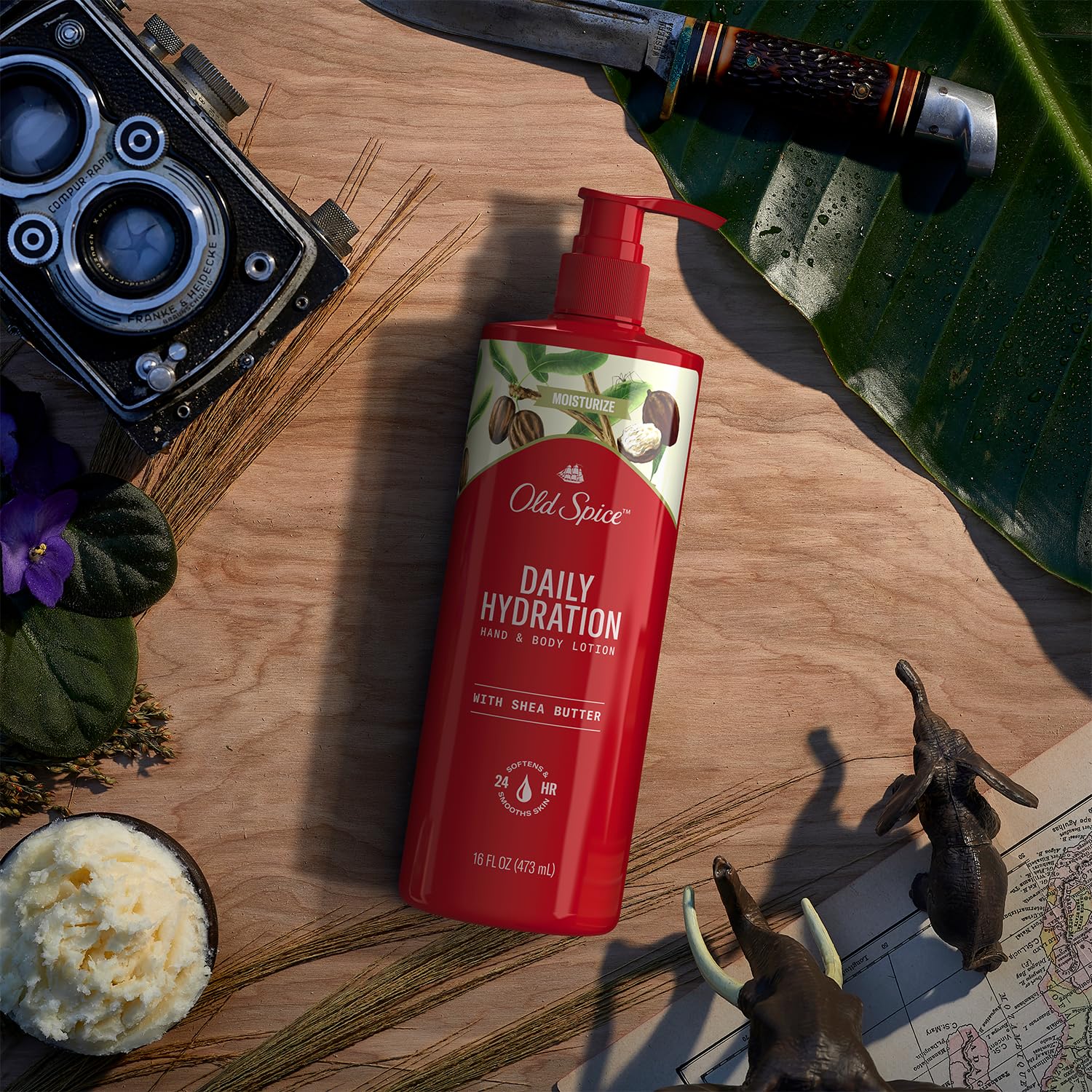 Old Spice utilisation quotidienne pour mains et corps.