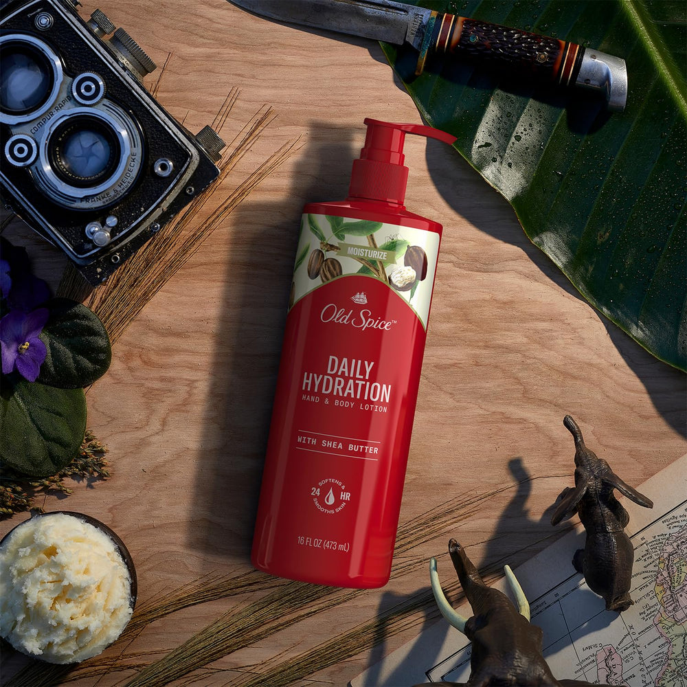 Old Spice utilisation quotidienne pour mains et corps.