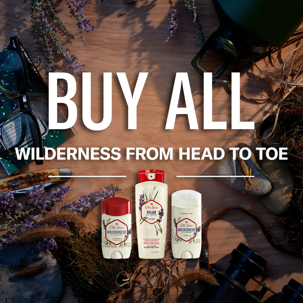 Old Spice Wilderness - Ambiance plein air, idéal pour hommes actifs et aventureux.