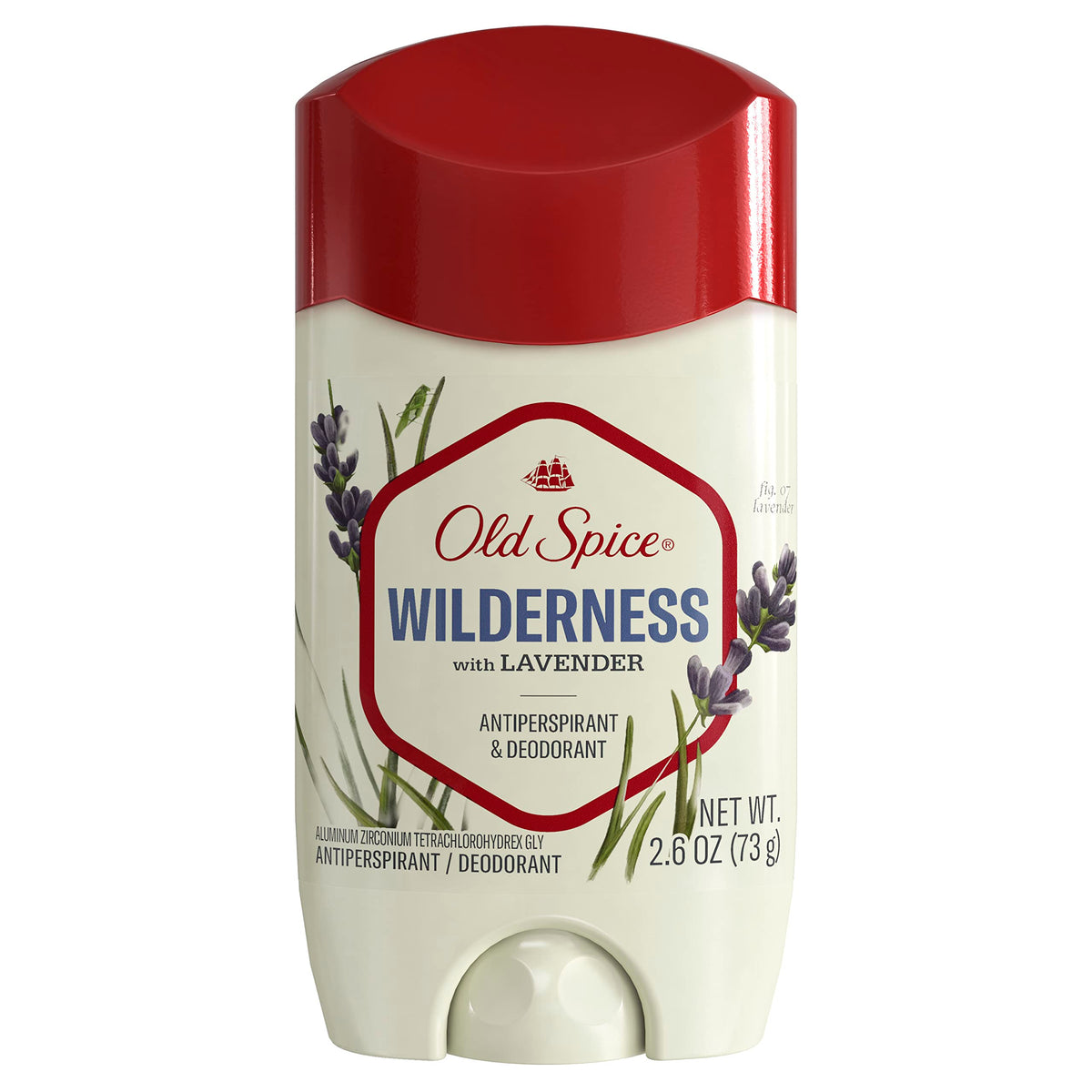 Old Spice Wilderness - Bouteille lavande sauvage offrant une fraîcheur durable pour l'extérieur.