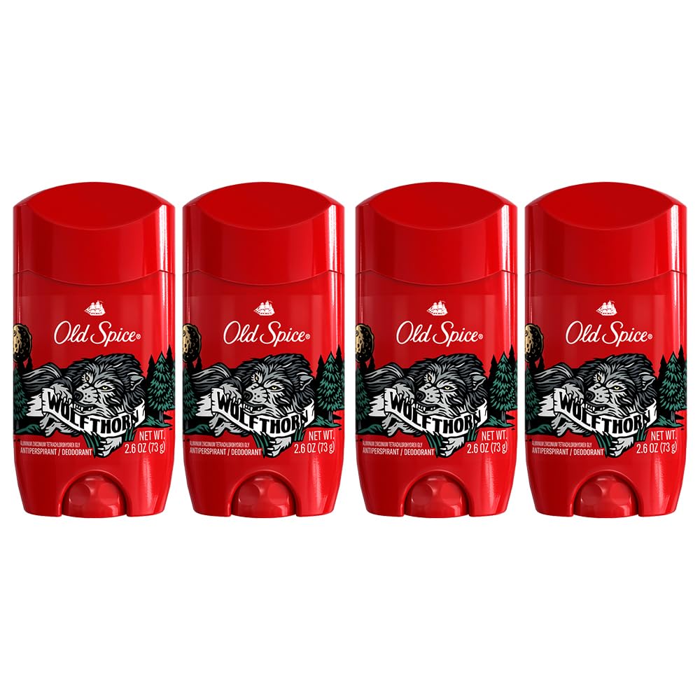 Old Spice Wolfthorn bâton d'applicateur invisible pour une tenue durable.