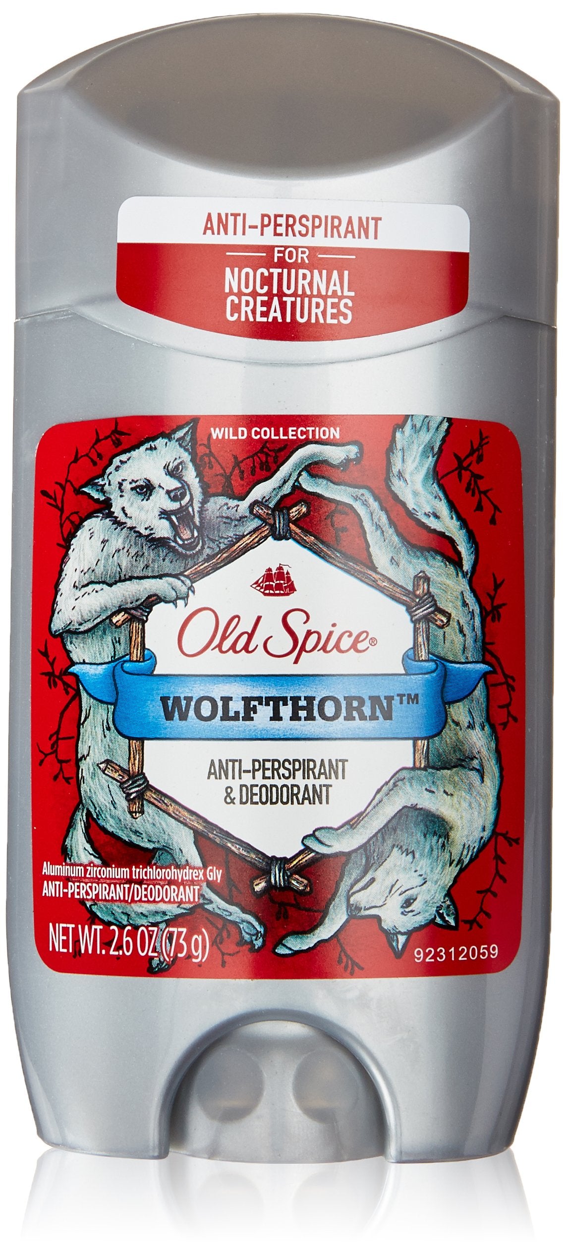 Old Spice Wolfthorn, emballage pratique pour voyage.