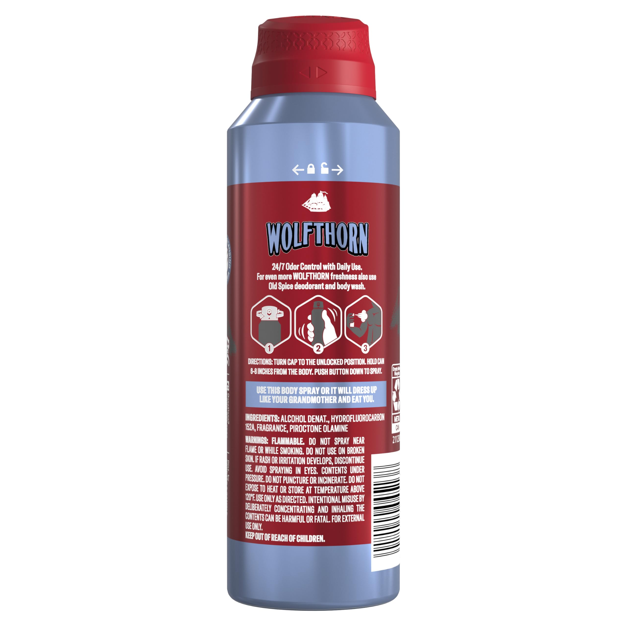 Old Spice Wolfthorn : format voyage 5,1 oz, pack de 3 parfait pour les voyages.