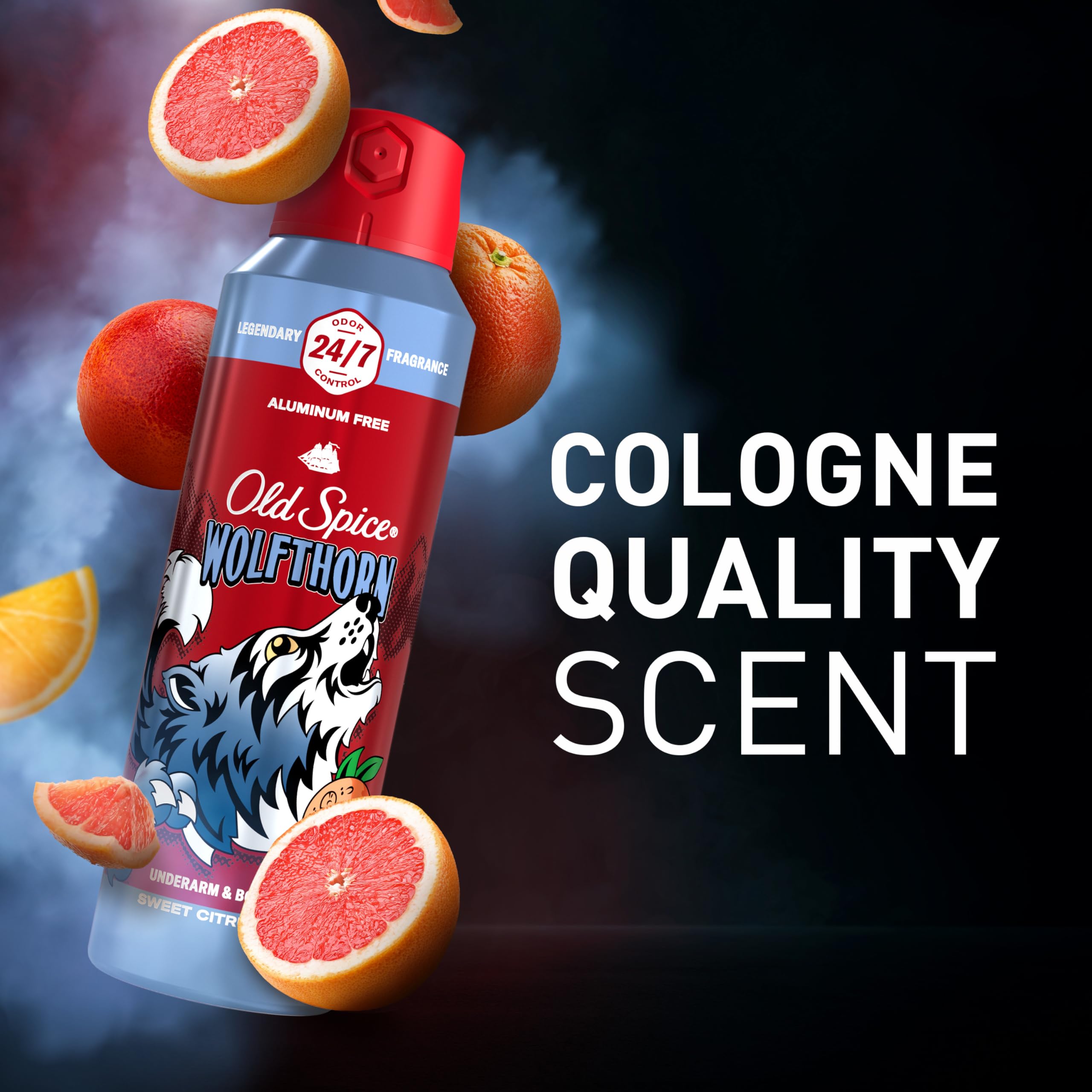 Old Spice Wolfthorn : technologie de rafraîchissement prolonge la sensation de fraîcheur.