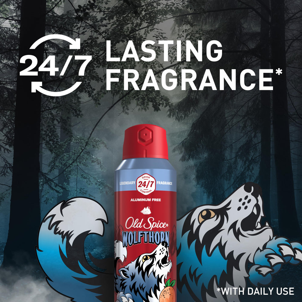 Old Spice Wolfthorn : utilisation en déplacement, format portable.