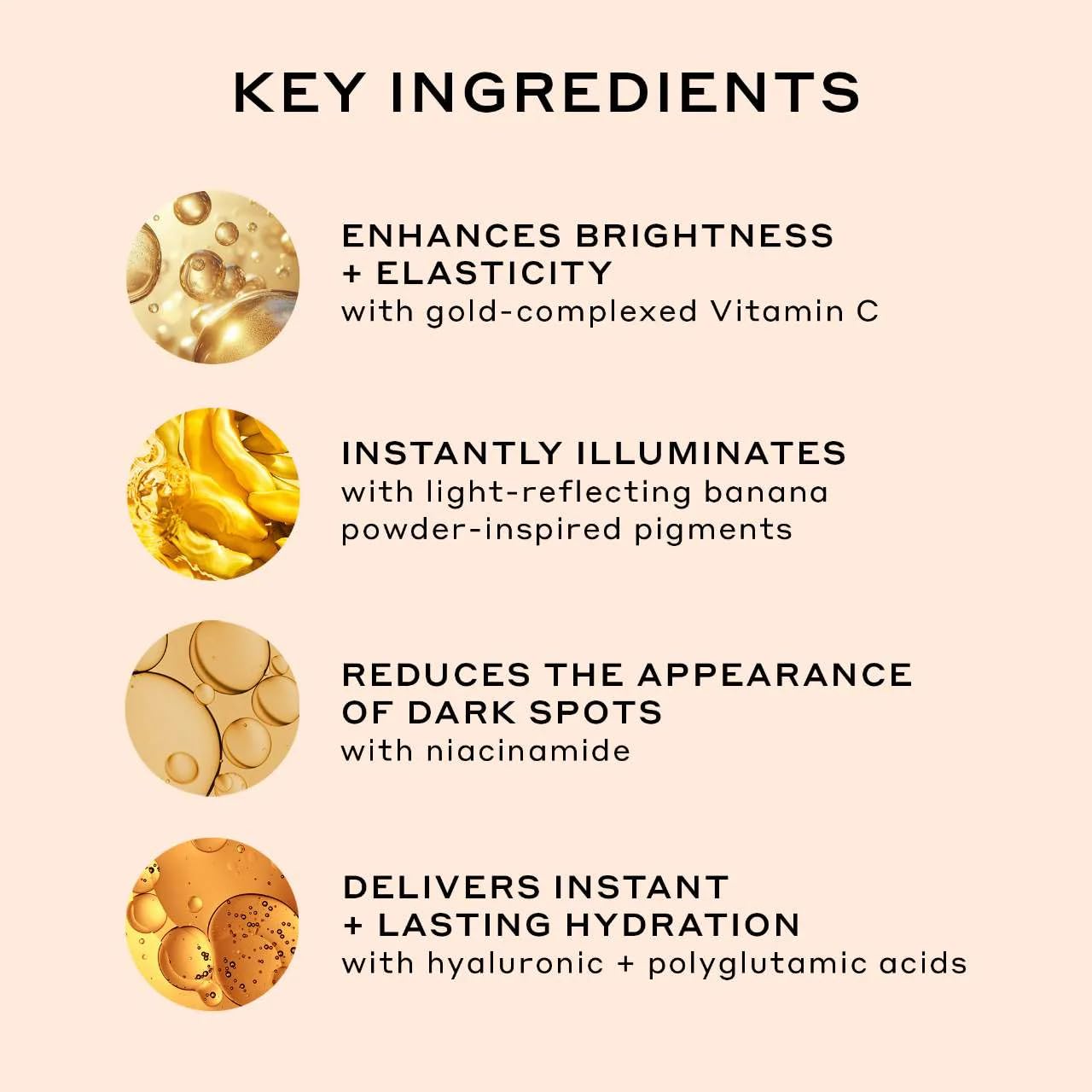 Rituel d’application Banana Bright+ illumine le teint et prolonge la tenue du maquillage.