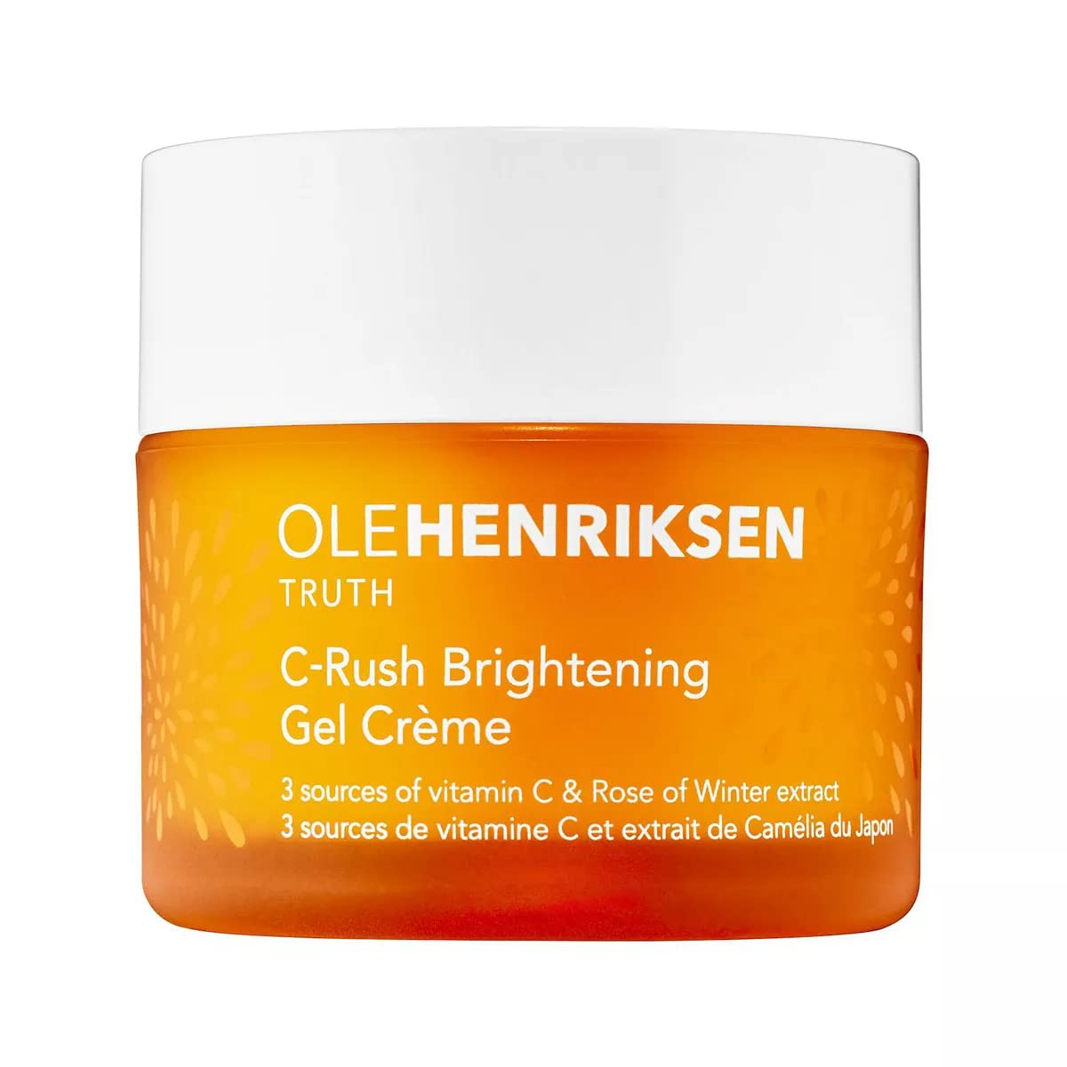 Ole Henriksen C-Rush Gel Crème teinte pêche, éclat et hydratation durables.
