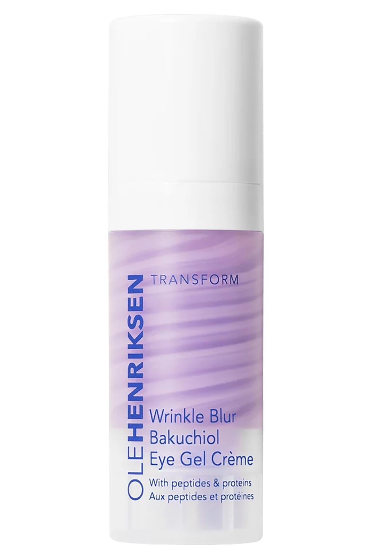 Emballage élégant d'Ole Henriksen Wrinkle Blur Bakuchiol Contour des Yeux, prêt pour votre routine soin.
