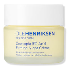 Dewtopia 5% AHA d OLEHENRIKSEN, crème nuit exfoliante pour peau plus lisse au réveil