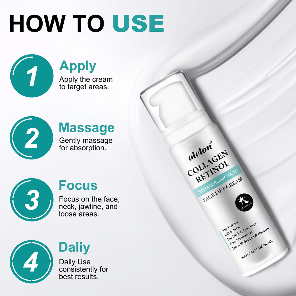 OLELON Crème Lift Application Jour-Nuit en routine quotidienne