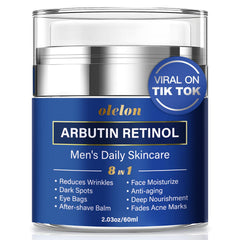 Olelon – bouteille de crème visage homme prête à l’emploi.