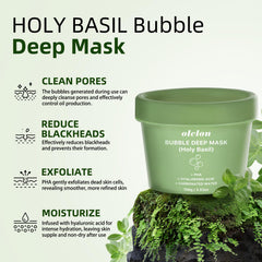 OLELON Masque Bulle Hyaluronique pour une hydratation après soin.
