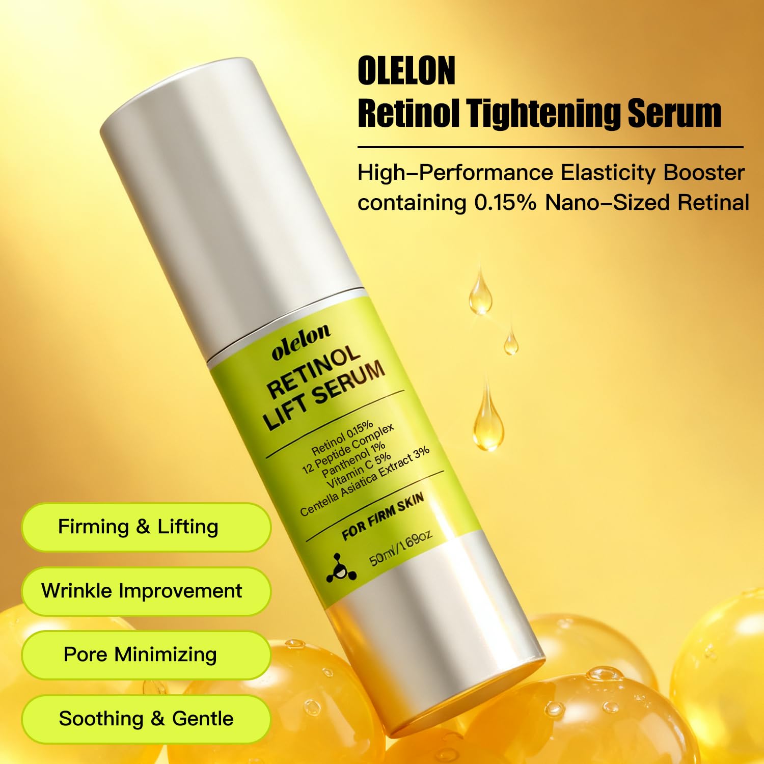 OLELON Sérum – Application facile et texture fluide pour lisser et nourrir.